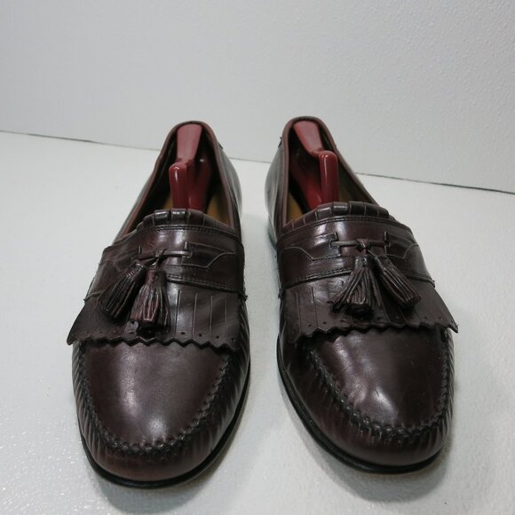 Johnston & Murphy Leather Dress Loafers Shoes Men\'s Footwear Moccasins Sz 10.5 W